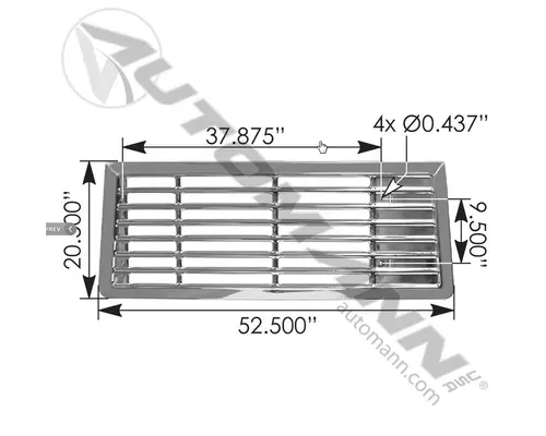 Grille INTERNATIONAL 9600 1981-1988 LKQ Thompson Motors - Wykoff