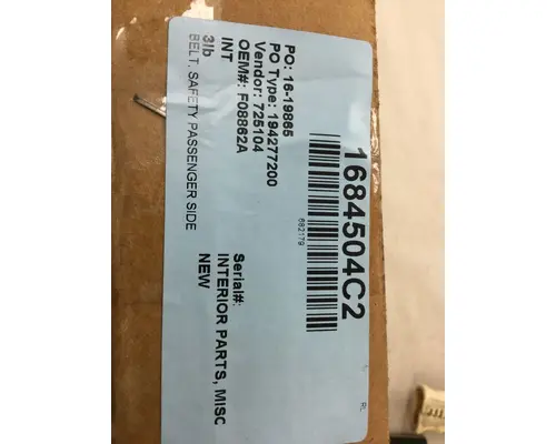 Interior Parts, Misc. INTERNATIONAL 9700 Marshfield Transportation Products