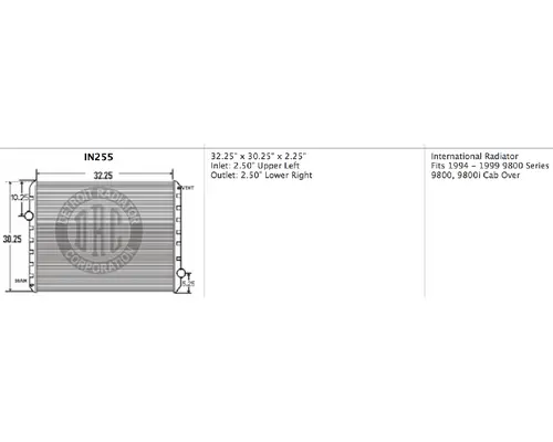 Radiator INTERNATIONAL 9800_IN255 Valley Heavy Equipment