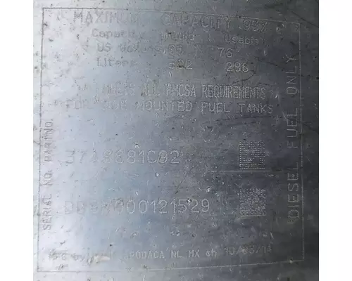 International 9900I Fuel Tank