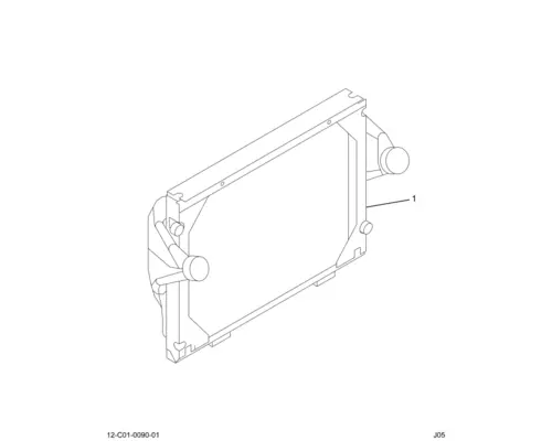 Radiator INTERNATIONAL 9900 K &amp; R Truck Sales, Inc.