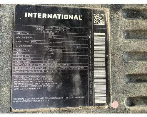 Engine Assembly International A26 Vander Haags Inc Sp