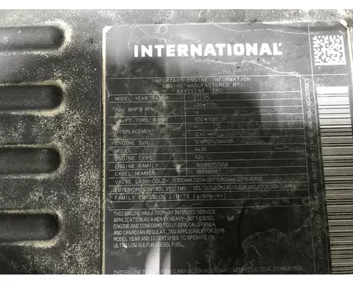 International A26 Engine Assembly