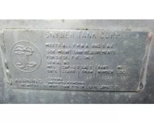 International COF-9670 Fuel Tank
