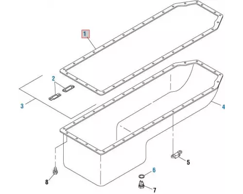 International DT466B Oil Pan