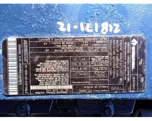 International DT466 Engine Assembly