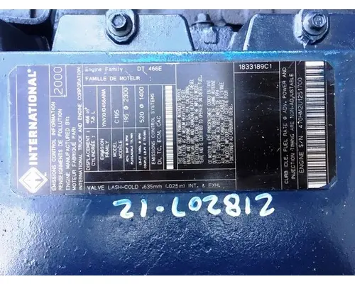 International DT466 Engine Assembly