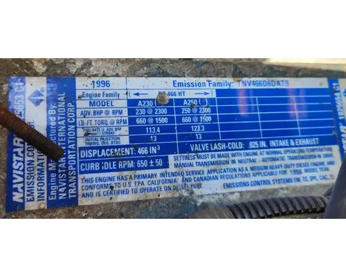 International DT466 Engine Assembly