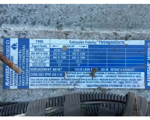International DT466 Engine Assembly