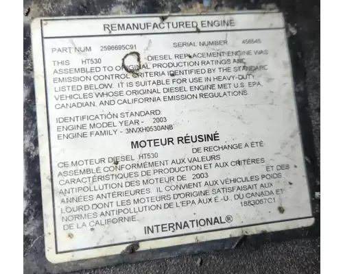 International DT530 Engine Assembly
