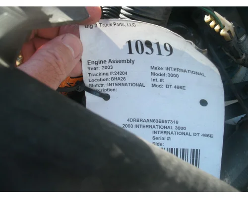 Engine Assembly INTERNATIONAL DT 466E Big 3 Truck Parts, LLC