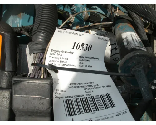 Engine Assembly INTERNATIONAL DT 466E Big 3 Truck Parts, LLC