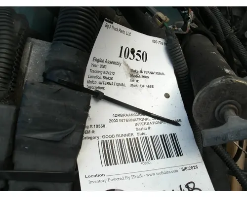 Engine Assembly INTERNATIONAL DT 466E Big 3 Truck Parts, LLC