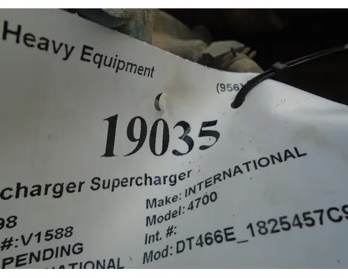 Turbocharger / Supercharger INTERNATIONAL DT466E_1825457C91 Valley Heavy Equipment