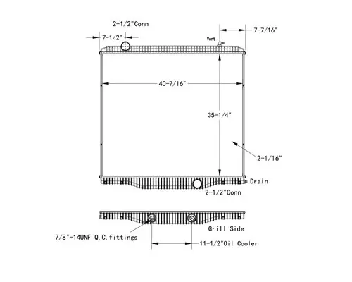 Radiator INTERNATIONAL HX520 LKQ Heavy Truck Maryland