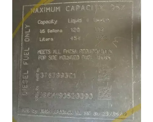 International LT625 Fuel Tank