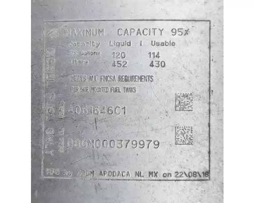 International LT625 Fuel Tank