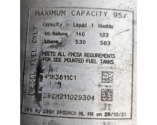 International LT625 Fuel Tank