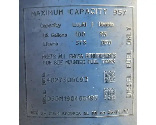 International LT625 Fuel Tank