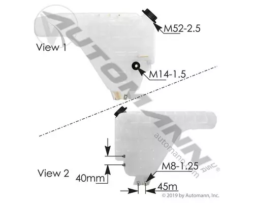 International LT Radiator Overflow Bottle  Surge Tank