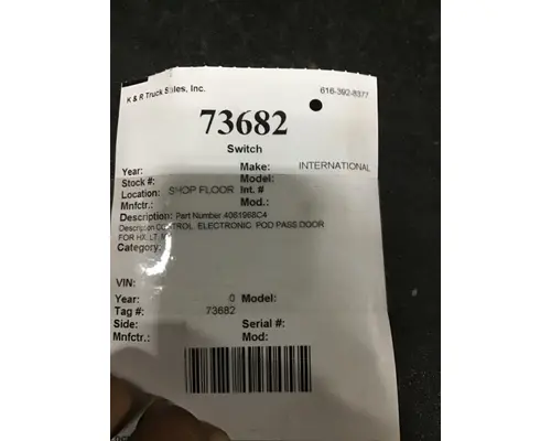 Dash / Console Switch INTERNATIONAL LT K &amp; R Truck Sales, Inc.