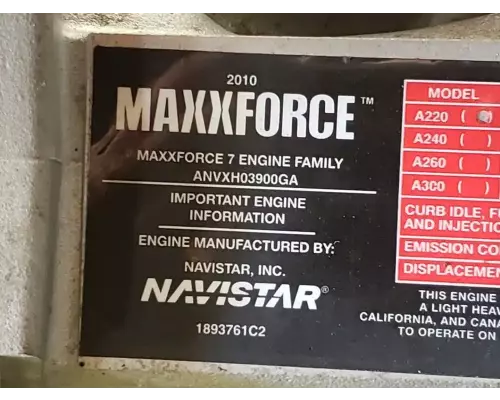 International MAXXFORCE 7 Engine Assembly