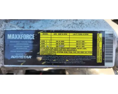 International MAXXFORCE 7 Engine Assembly
