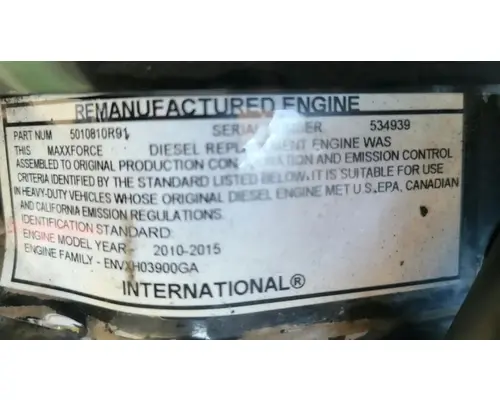International MAXXFORCE 7 Engine Assembly