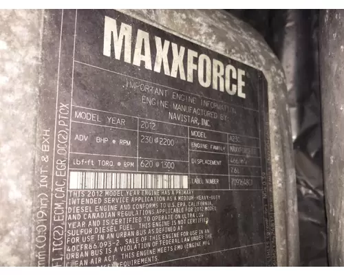 International MAXXFORCE DT Engine Assembly