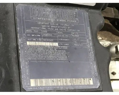 International MAXXFORCE DT Engine Assembly