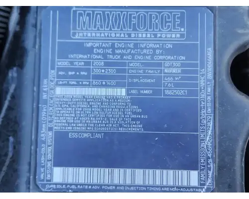 International MAXXFORCE DT Engine Assembly