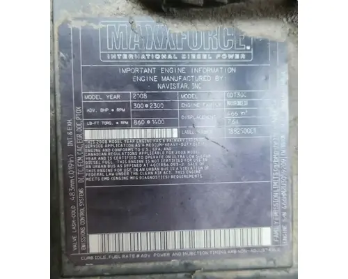 International MAXXFORCE DT Engine Assembly