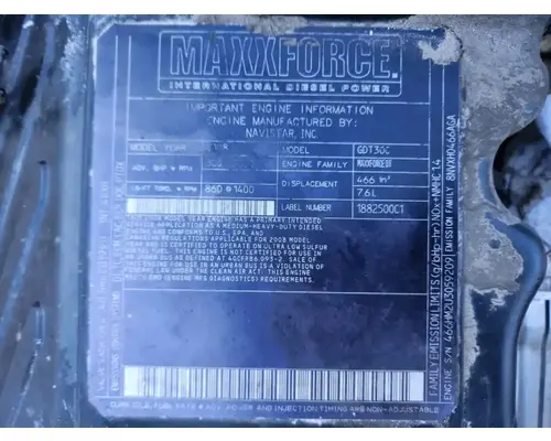 International MAXXFORCE DT Engine Assembly