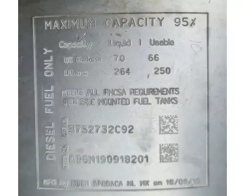 International MV607 Fuel Tank
