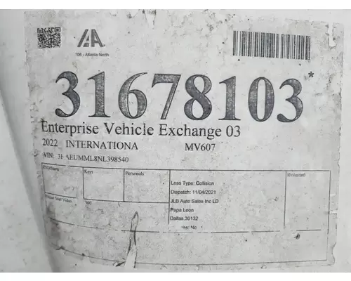 International MV607 Hood