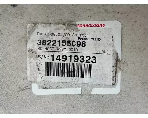 International MV607 Hood