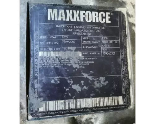 International Maxxforce 10; Maxxforce 9 Engine Assembly