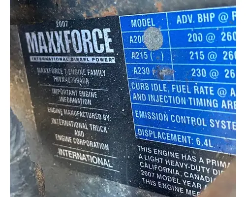 Engine Assembly International MAXXFORCE 7 Complete Recycling Group LLC