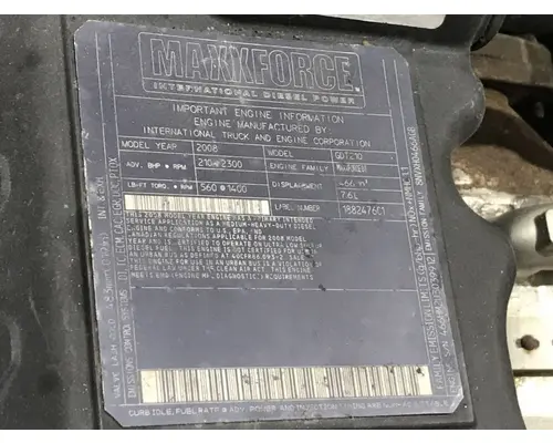 Engine Assembly International MAXXFORCE DT Complete Recycling Group LLC