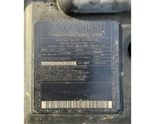 Engine Assembly International MAXXFORCE DT Complete Recycling Group LLC