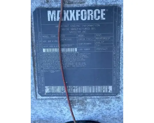 Engine Assembly International MAXXFORCE DT Complete Recycling Group LLC