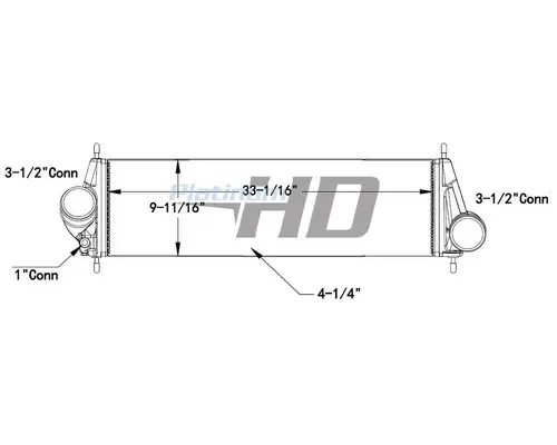 Charge Air Cooler (ATAAC) INTERNATIONAL MV LKQ Geiger Truck Parts