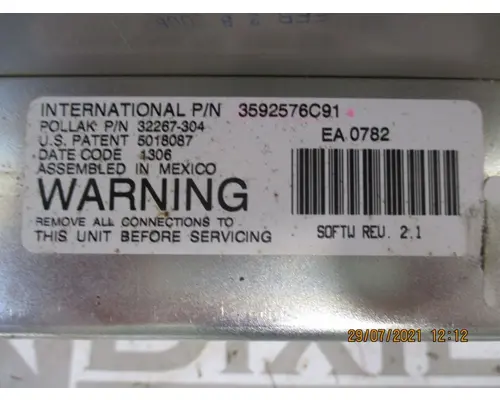 International PAYSTAR Instrument Cluster