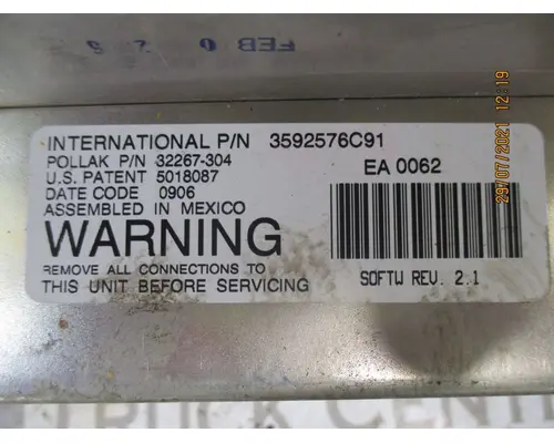 International PAYSTAR Instrument Cluster