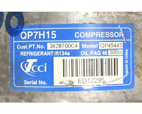 International PC015 Air Conditioner Compressor