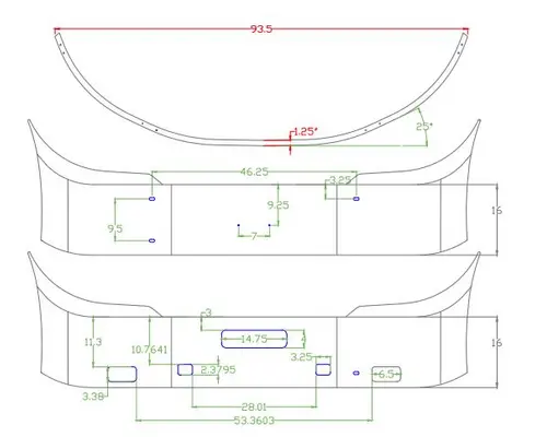 International PROSTAR Bumper Assembly, Front
