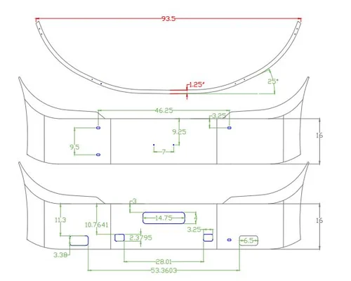 International PROSTAR Bumper Assembly, Front