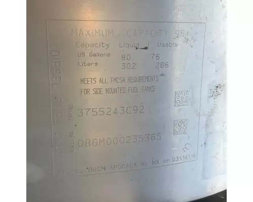 International PROSTAR Fuel Tank