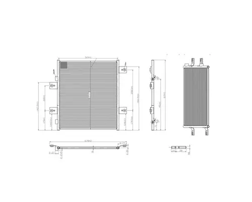 Air Conditioner Condenser INTERNATIONAL PROSTAR LKQ Evans Heavy Truck Parts