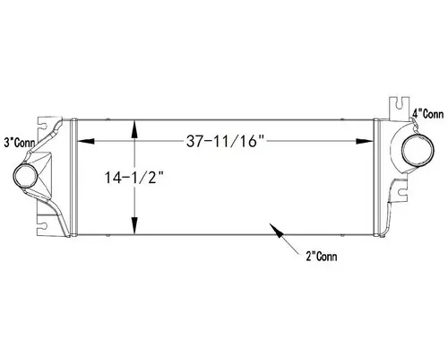 Charge Air Cooler (ATAAC) INTERNATIONAL PROSTAR LKQ Thompson Motors - Wykoff